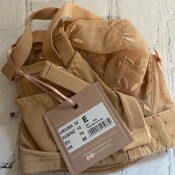 **Panache** Tango Balcony Bra Non-Padded,  Embroider 32E NWT - Picture 6 of 6